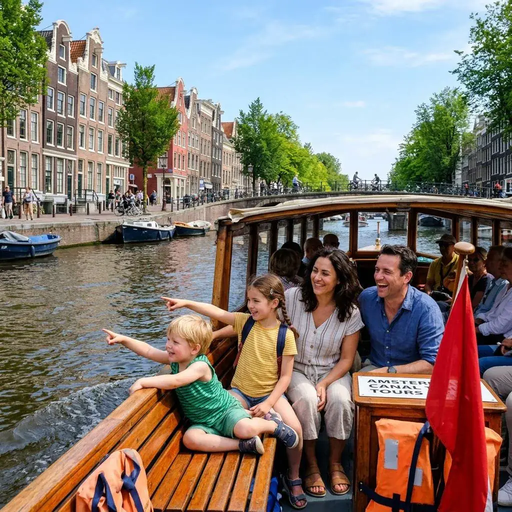 Grachtenfahrt mit Kindern in Amsterdam: Die besten Familientouren 2026
